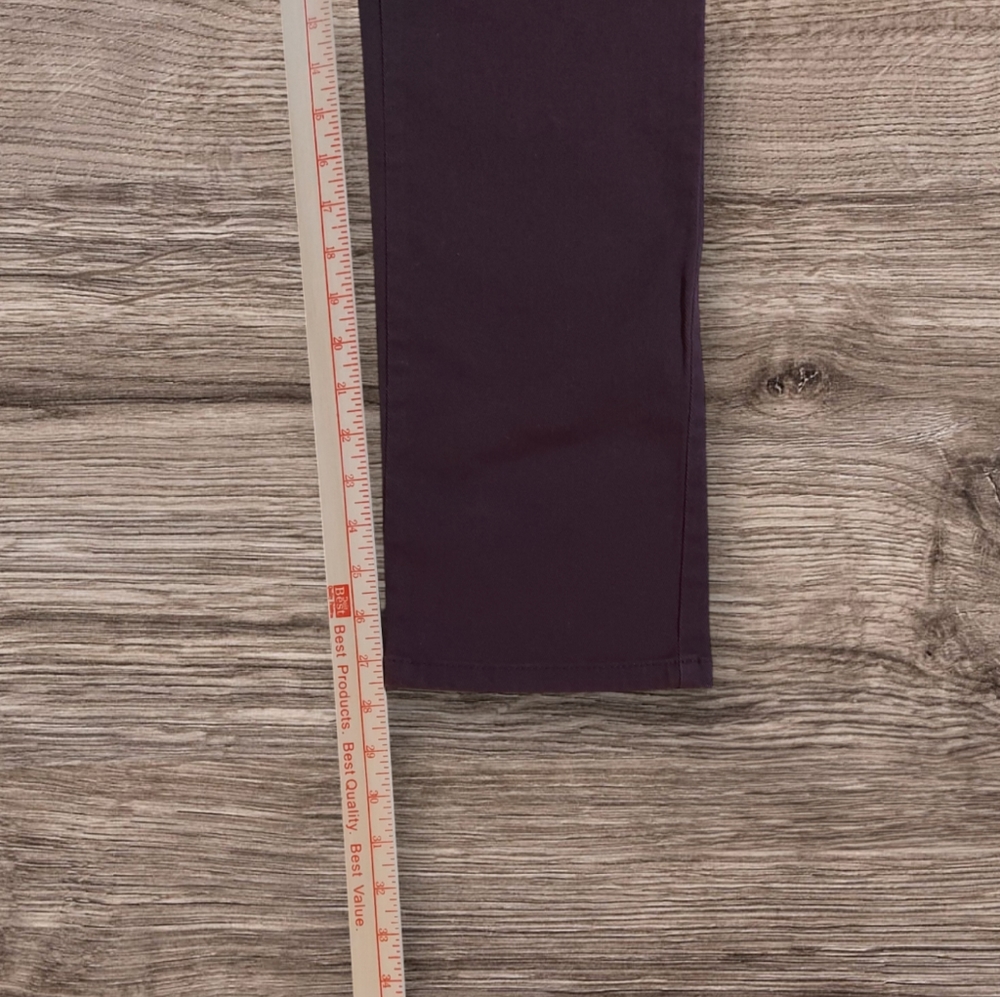 GLORIA VANDERBILT AMANDA THE ORIGINAL SLIMMING JEAN WOMEN'S SIZE 8 SHORT WINE - Picture 2 of 13
